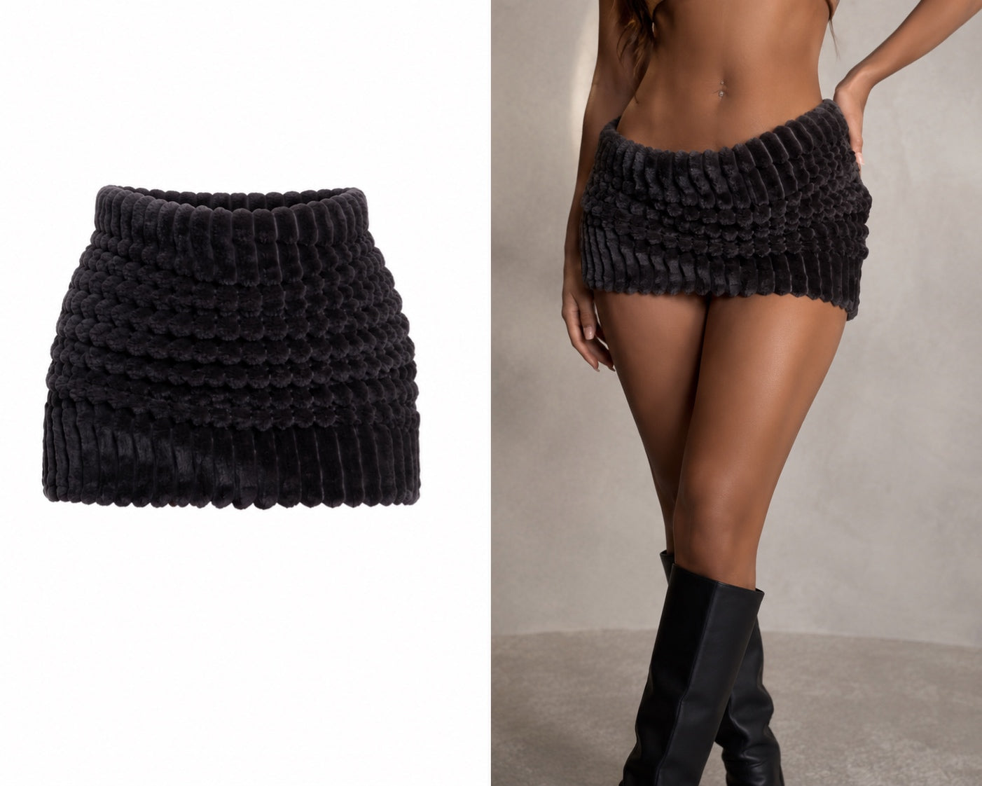 Cosy mini skirt